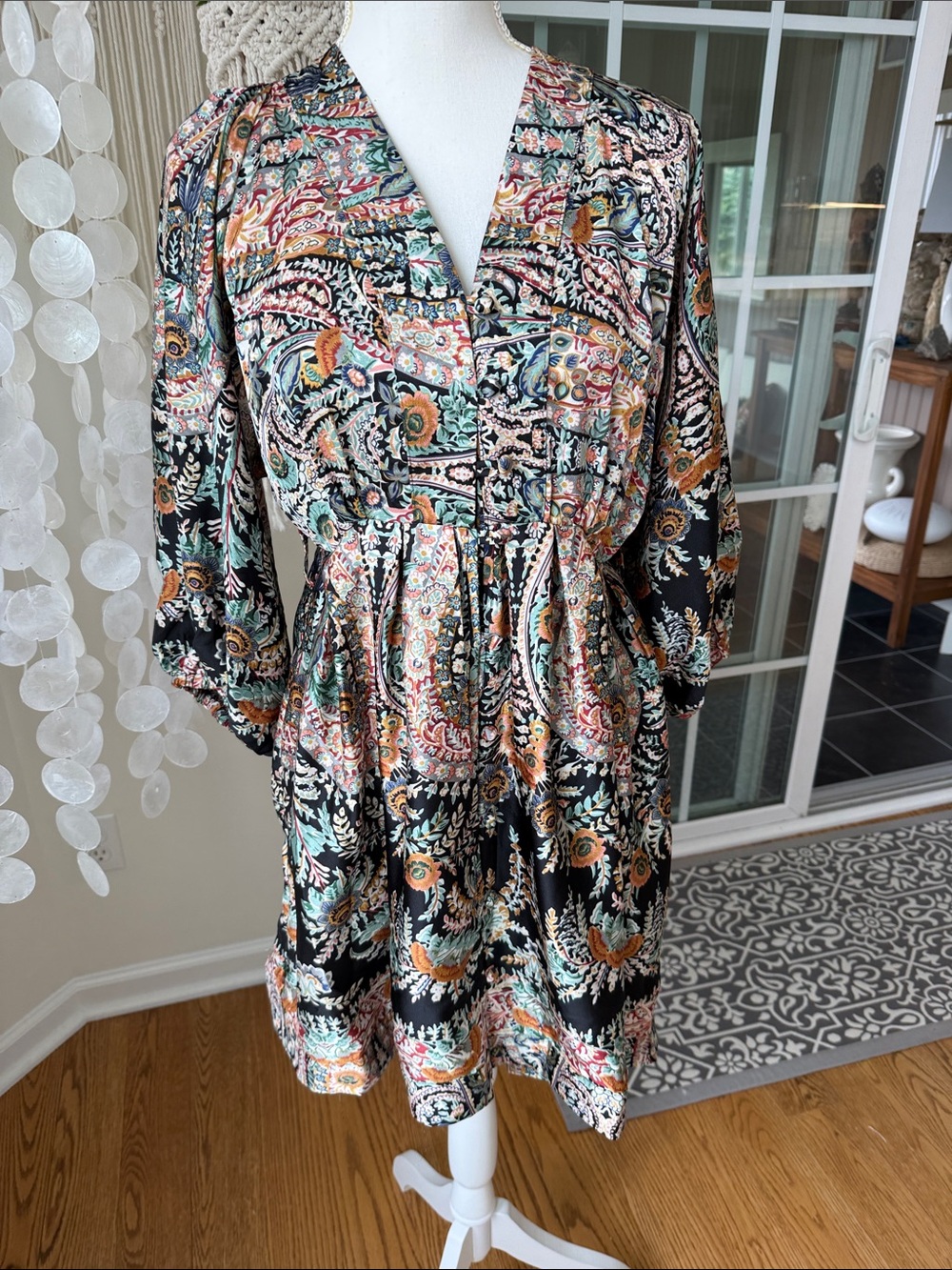 Molly Bracken Floral Cottagecore Eduardian Tunic Midi Dress